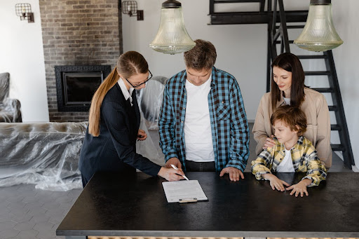 Family Signing Paperwork